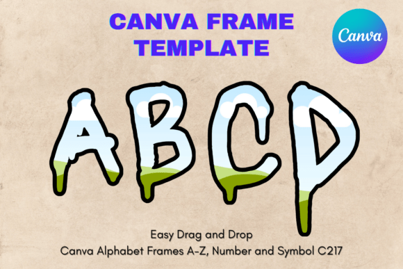 Canva Letters Frame Alphabet Template217: Graphics That Elevate Editorial Design