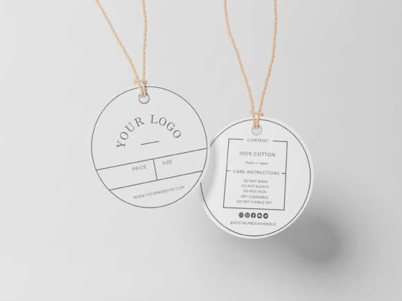 Editable Canva Hang Tag Template: Graphics for Real Branding
