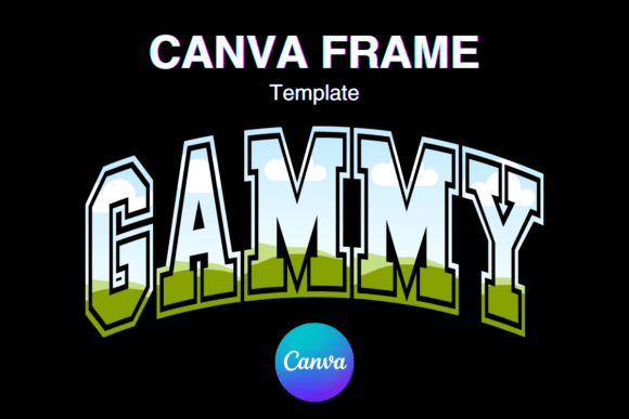 GAMMY Canva Frame Template Grandma