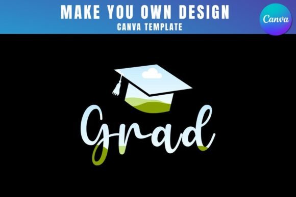 Graduation Canva Frame Template Design: Graphics for Real Brand Projects