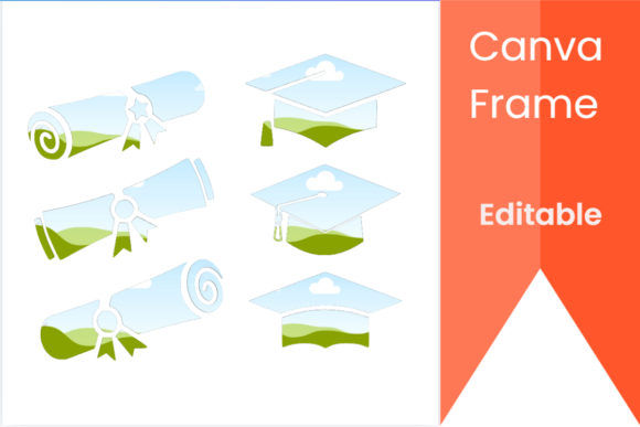 Graduation Theme Canva Frame Graphics