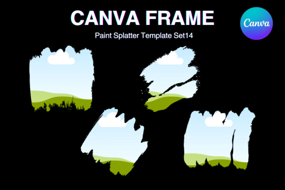 Paint Brush Brush Stroke Canva Frame_14 Graphics