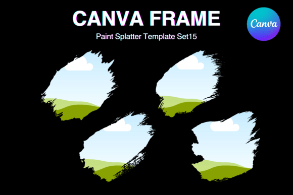 Paint Brush Brush Stroke Canva Frame_15 Graphics