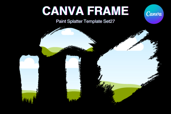 Paint Brush Brush Stroke Canva Frame_27 Graphics