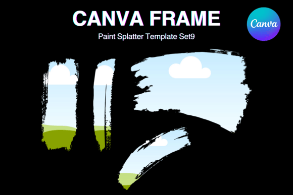 Paint Brush Brush Stroke Canva Frame_9 Graphics