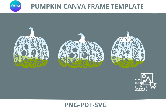 Pumpkins Canva Template Smart Object Graphics