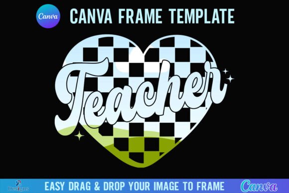 Teacher Valentine Canva Frame Love Heart Graphics